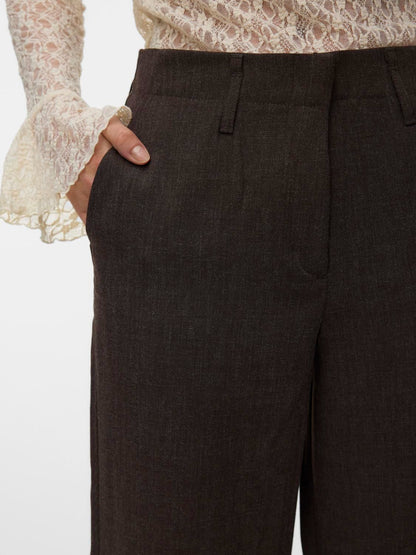 Vmbestie Hw Wide Pant Noos Brun