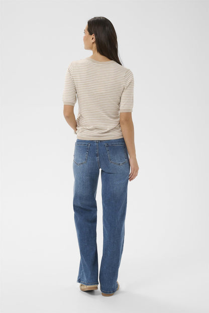 Kalizza Narrow Striped Pullover Beige