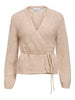 Objnete L/s Re Tie Cardigan Noos Beige
