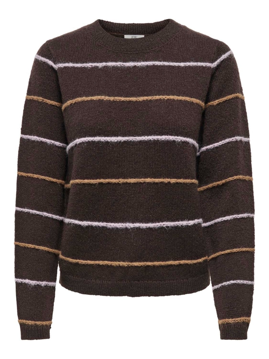 Jdysigrid Life L/s On Struc Pullover Knt Brun