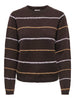 Jdysigrid Life L/s On Struc Pullover Knt Brun
