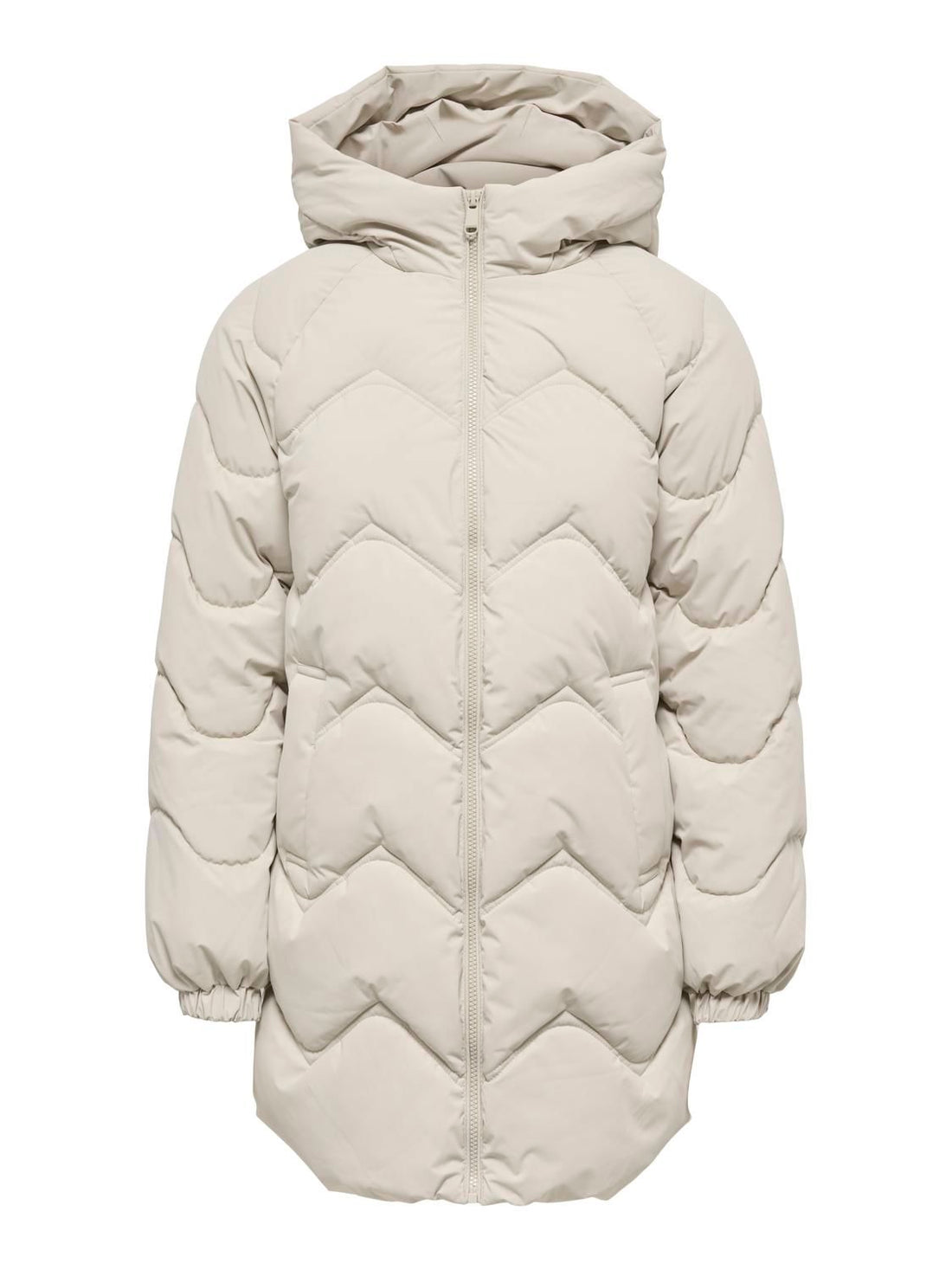 Jdypower Long Hood Puffer Otw Hab Beige