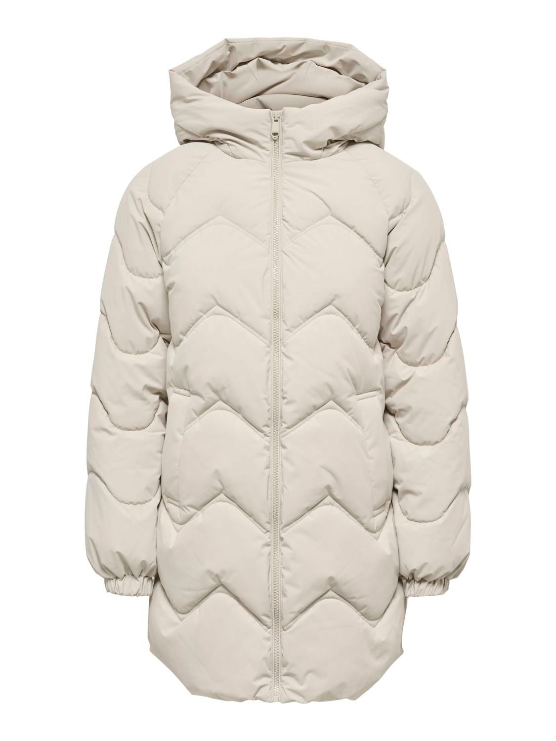 Jdypower Long Hood Puffer Otw Hab Beige