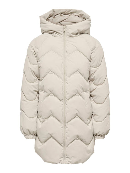 Jdypower Long Hood Puffer Otw Hab Beige
