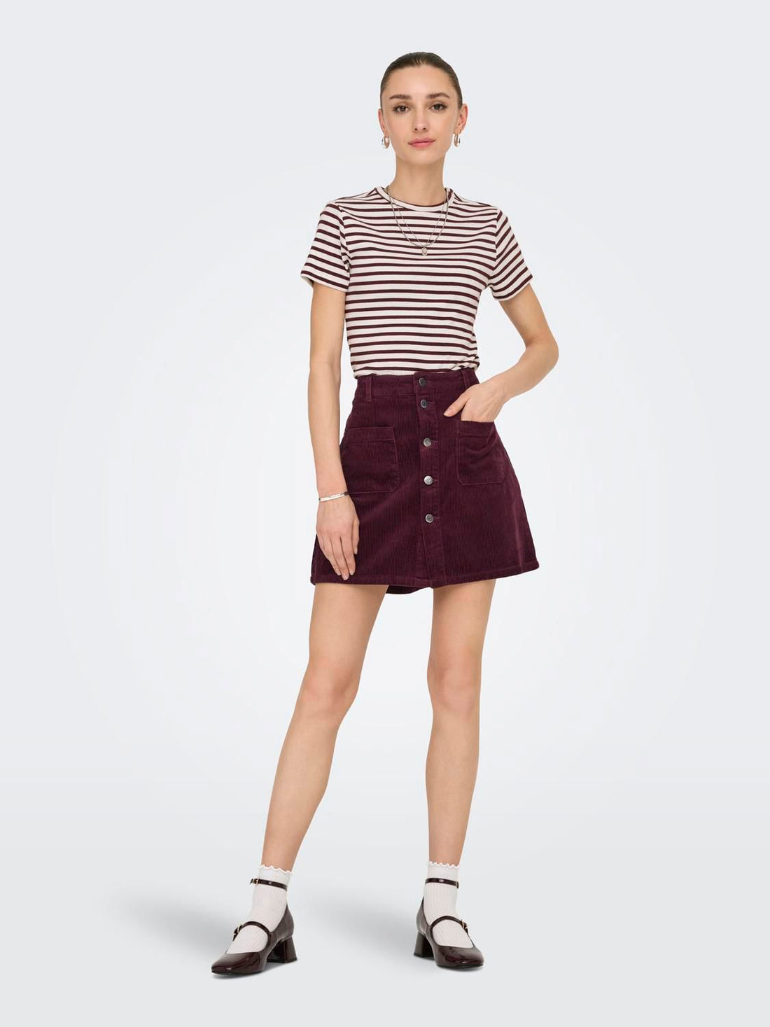 Jdyshiraz Corduroy Skirt Pnt Noos Lilla