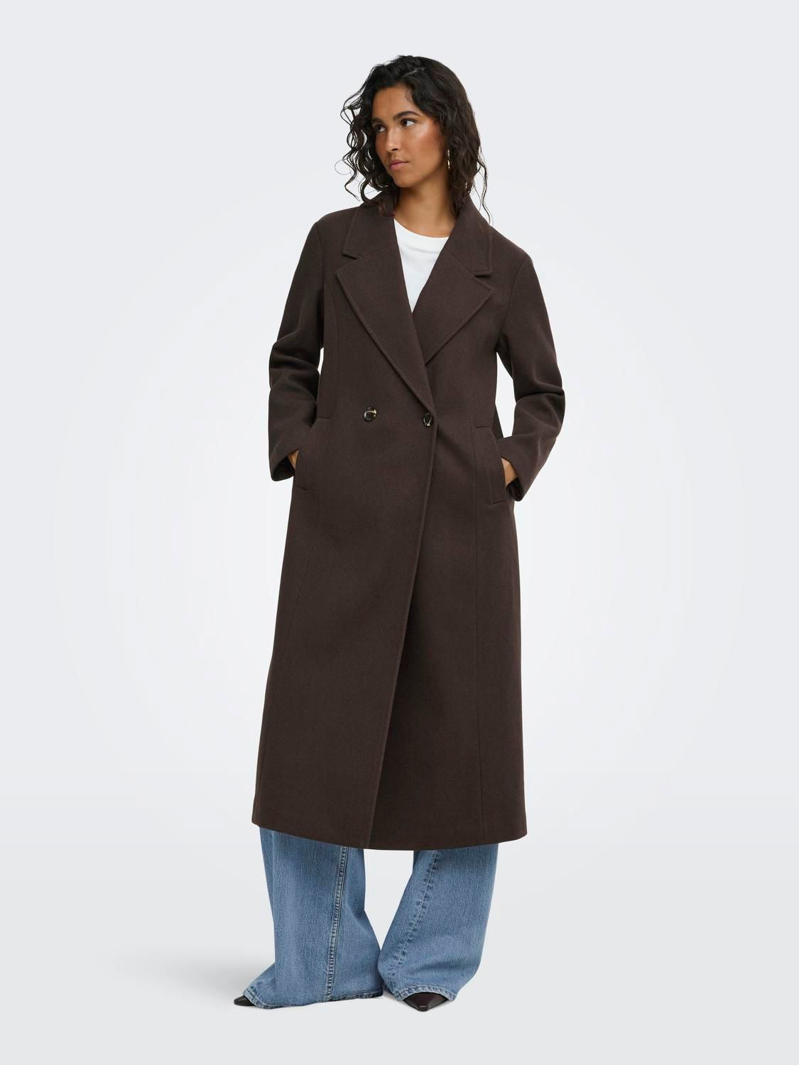 Jdyviola Life X-Long Coat Otw Hab Brun