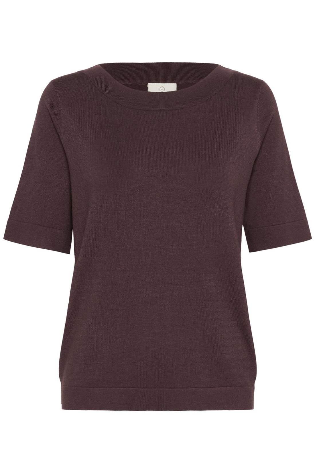 Kalizza Boatneck Solid Pullover Fudge