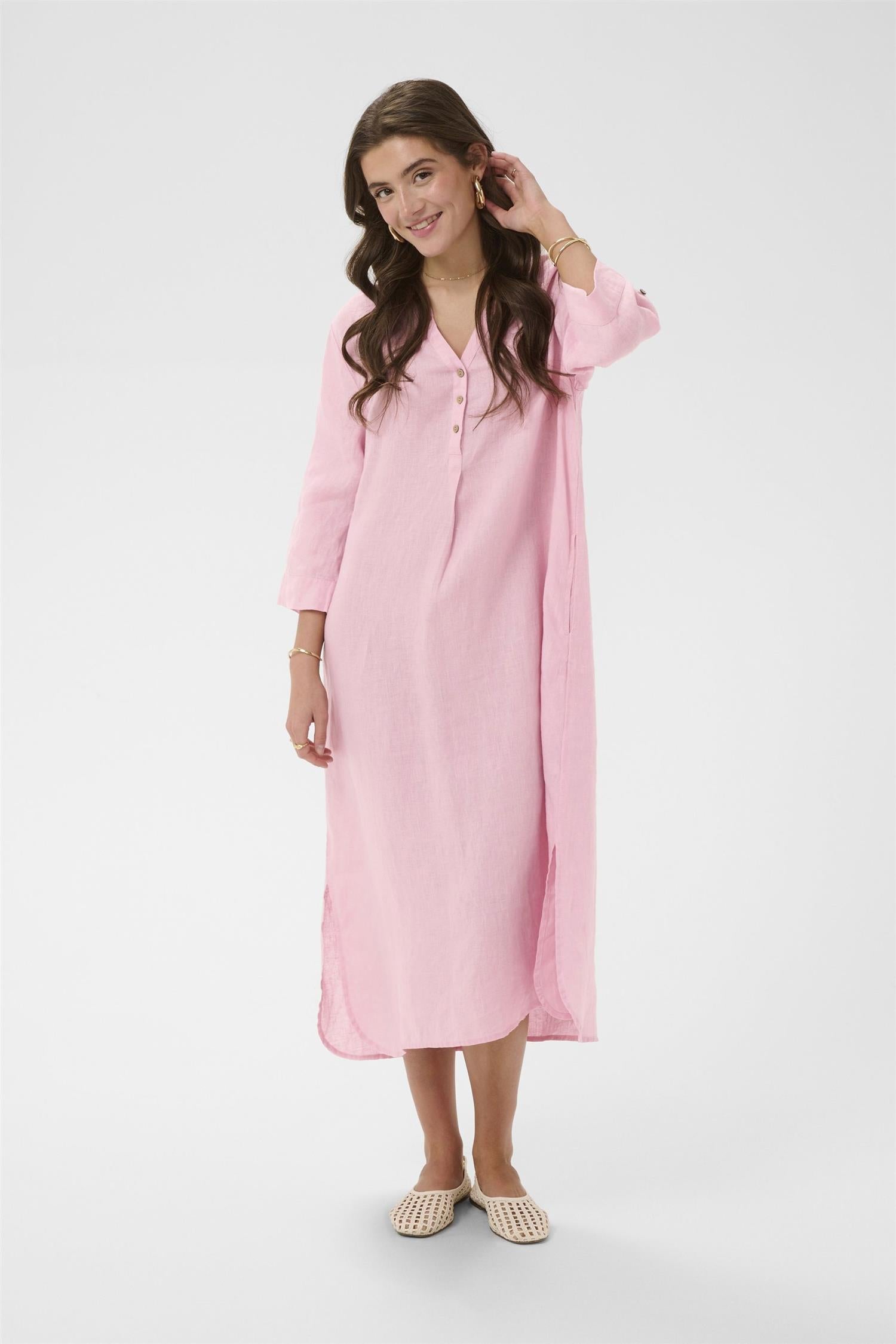 Crbellis Caftan Dress Rosa
