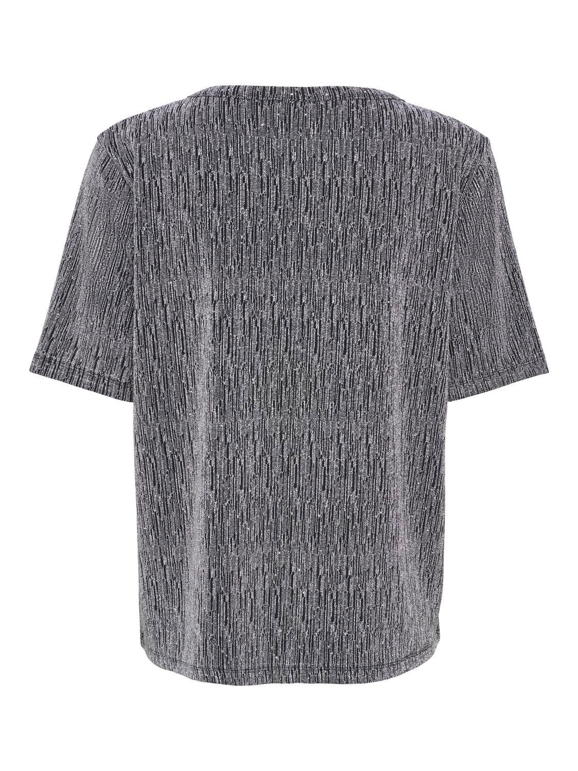 Jdykashmere S/s O Neck Top Jrs Grå