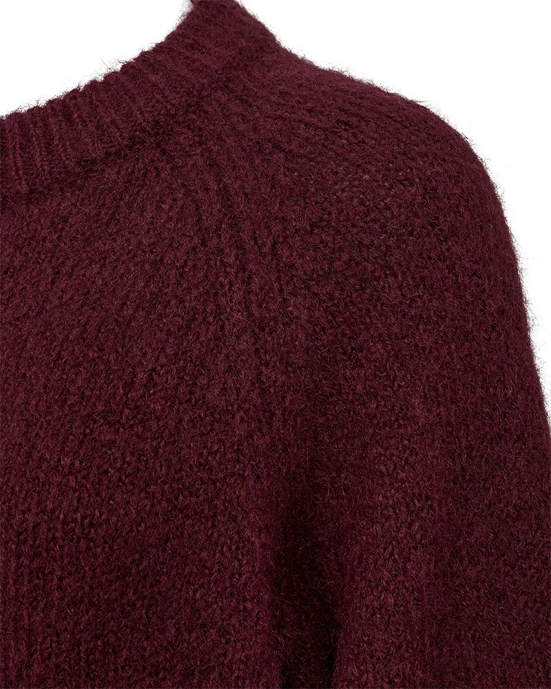 Fqgrslulu-Pullover Burgunder