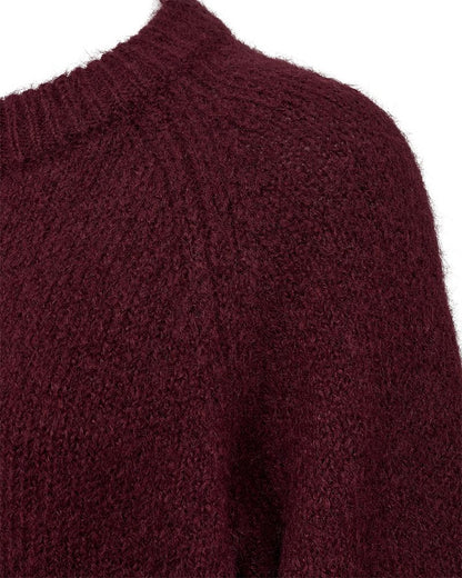Fqgrslulu-Pullover Burgunder
