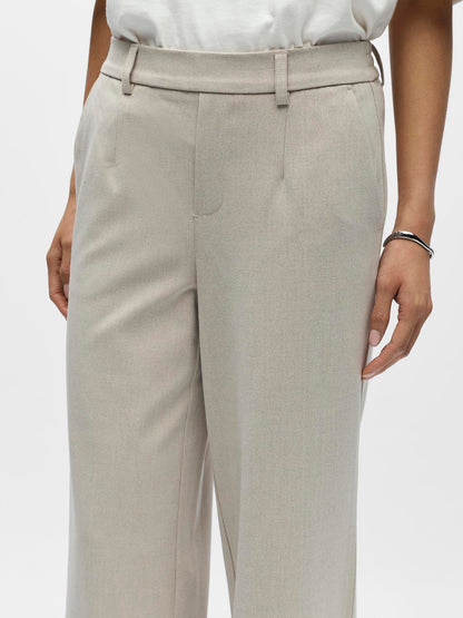Objlisa Wide Pant Noos Beige