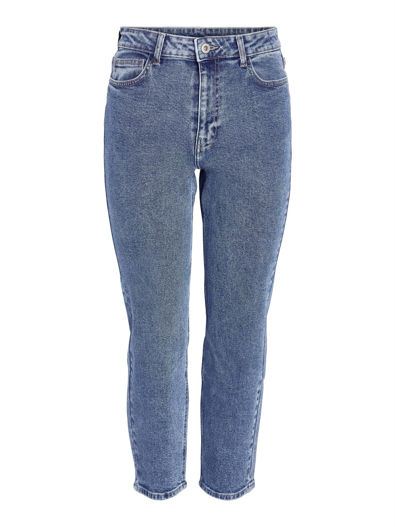 NMMONI HW ST ANK JEANS Blå