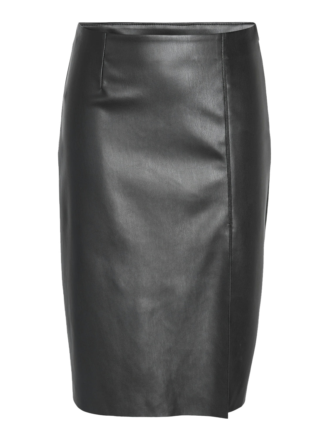 NMCLARA HW SLIT MIDI LENGTH SKIRT NOOS Black