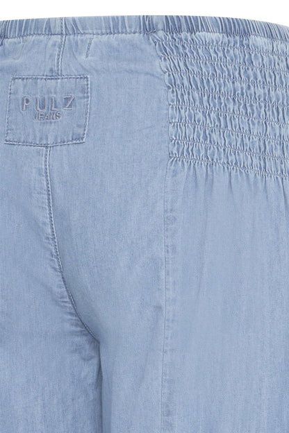 Pzjill Denim Capri Blå