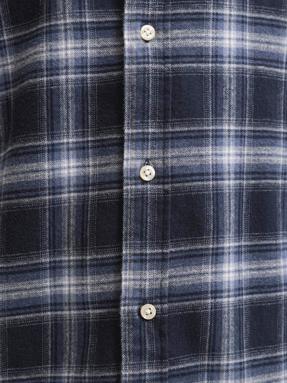 Jjefield Check Shirt Ls Sn Blå