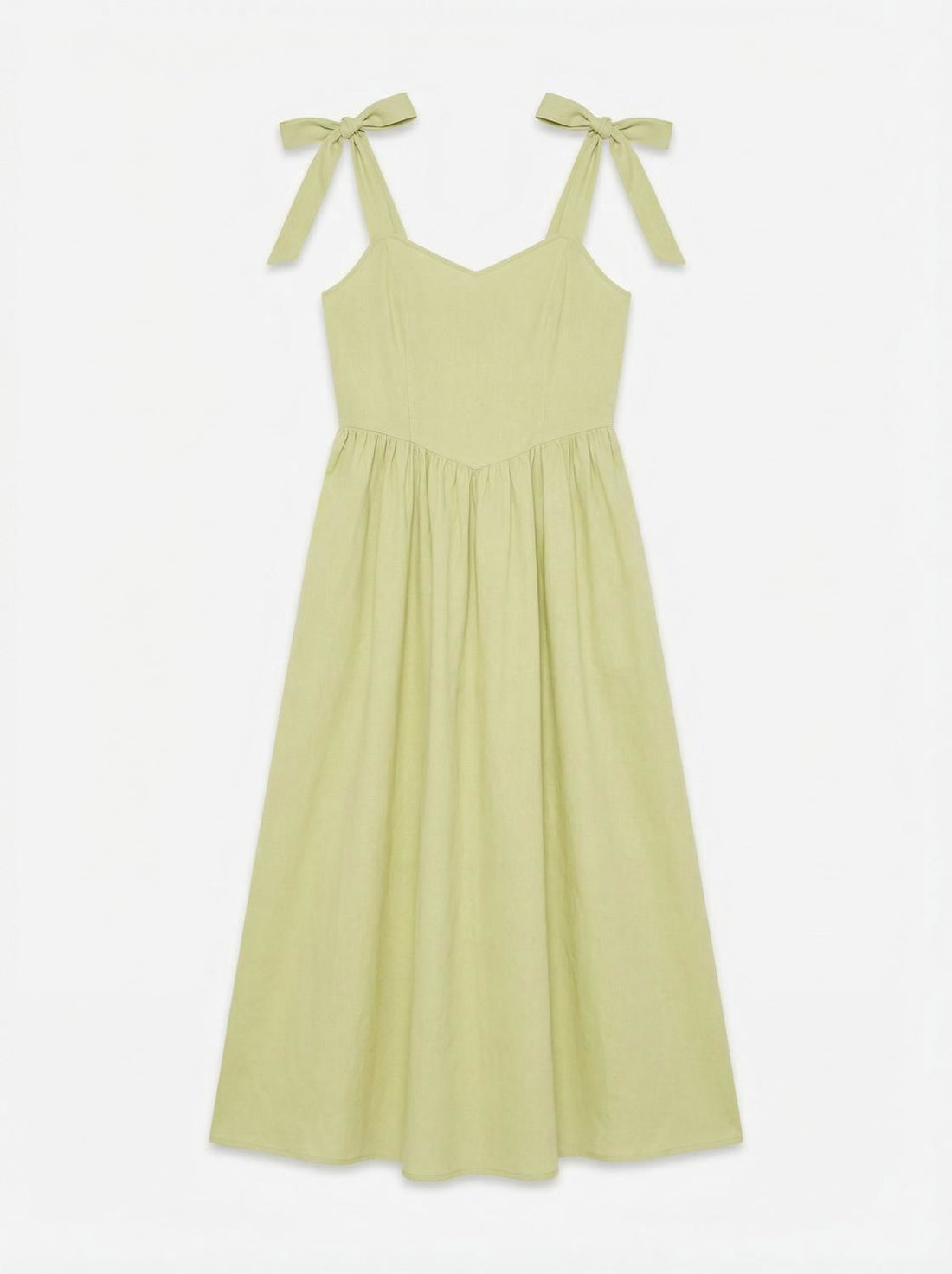 Vmjulia Sl V-Neck Ankle Dress Wvn Grønn