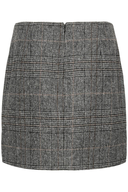 Kavivian Pencil Skirt Grey Prince Of Wales Check