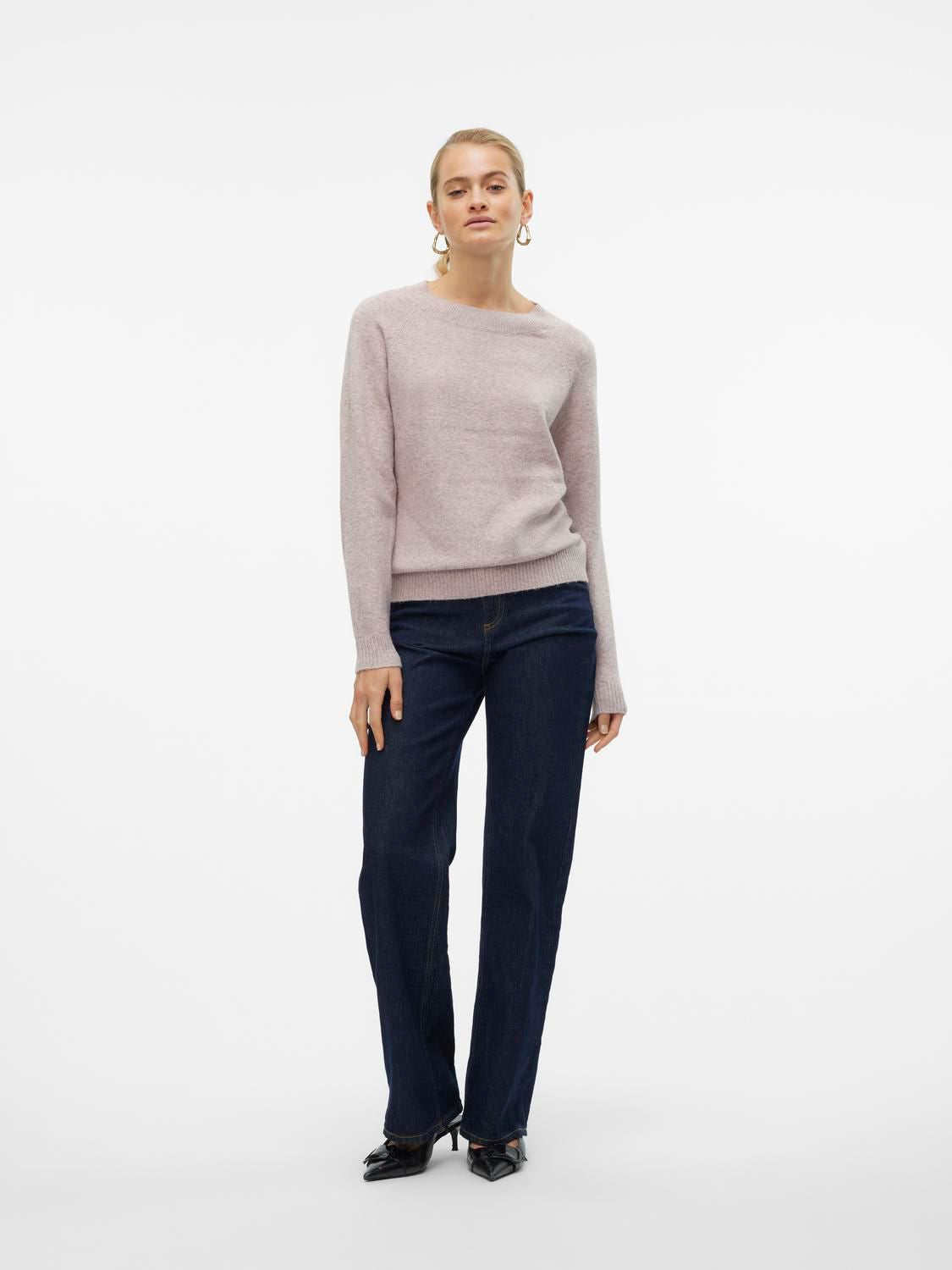 Vmdoffy Ls O-Neck Blouse Ga Noos Lilla