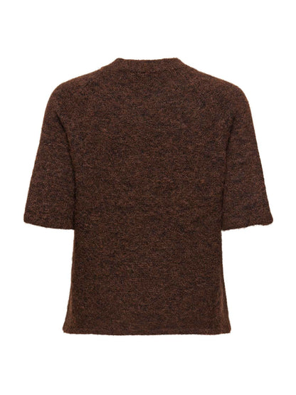 Onlazu 2/4 Raglan O-Neck Knt Brun