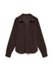 Vmelly L/s V-Neck Shirt Wvn Brun