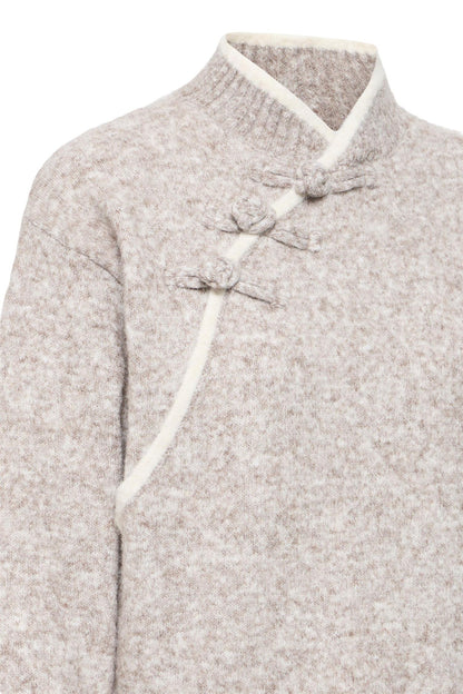 Sbxfasha Knit Blouse Beige
