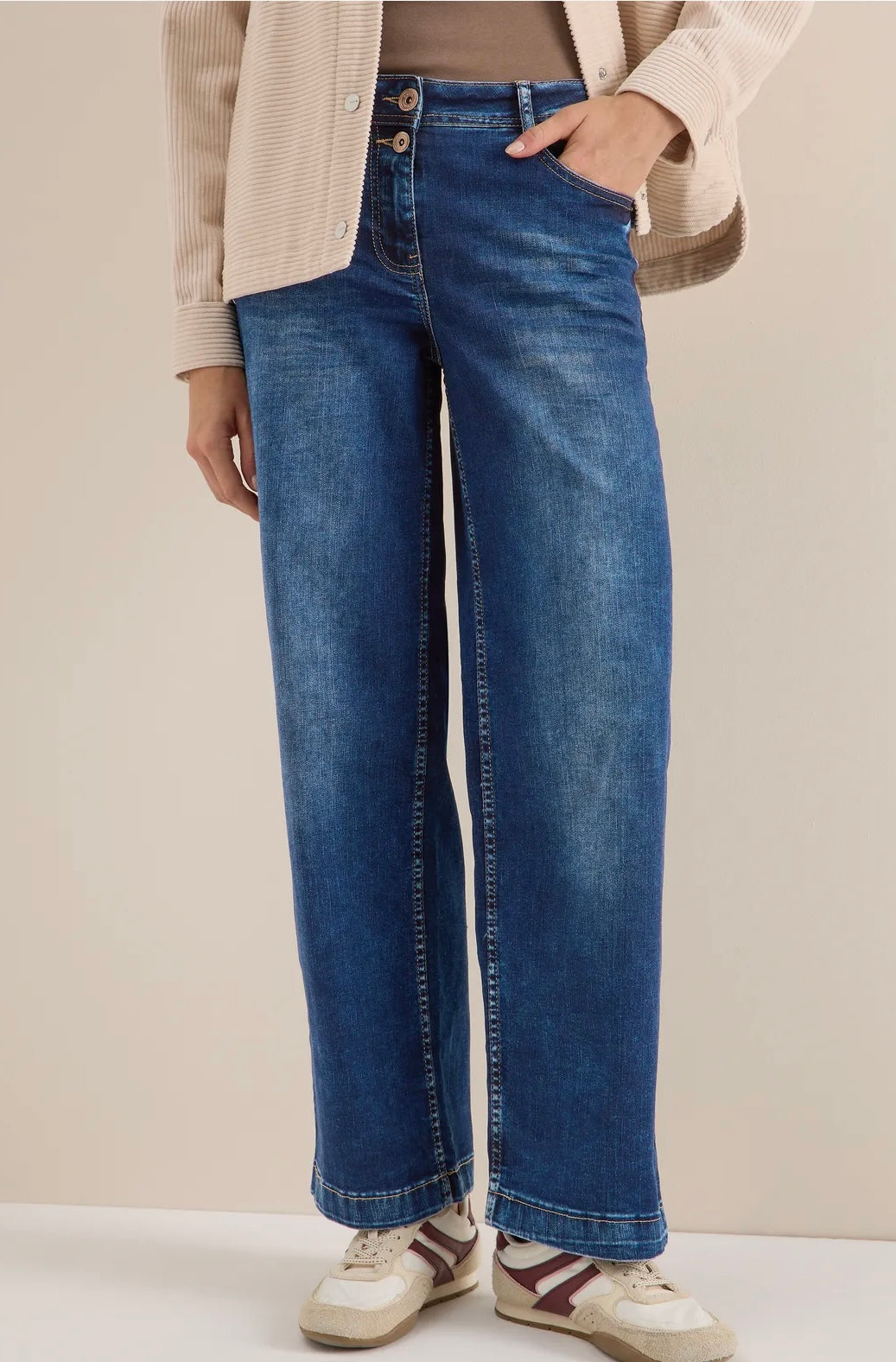 Neele mid blue Mellom Blå Denim