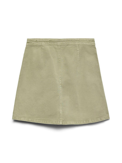 Vmliza Mr Short Denim Wrap Skirt Ga Noos Grønn