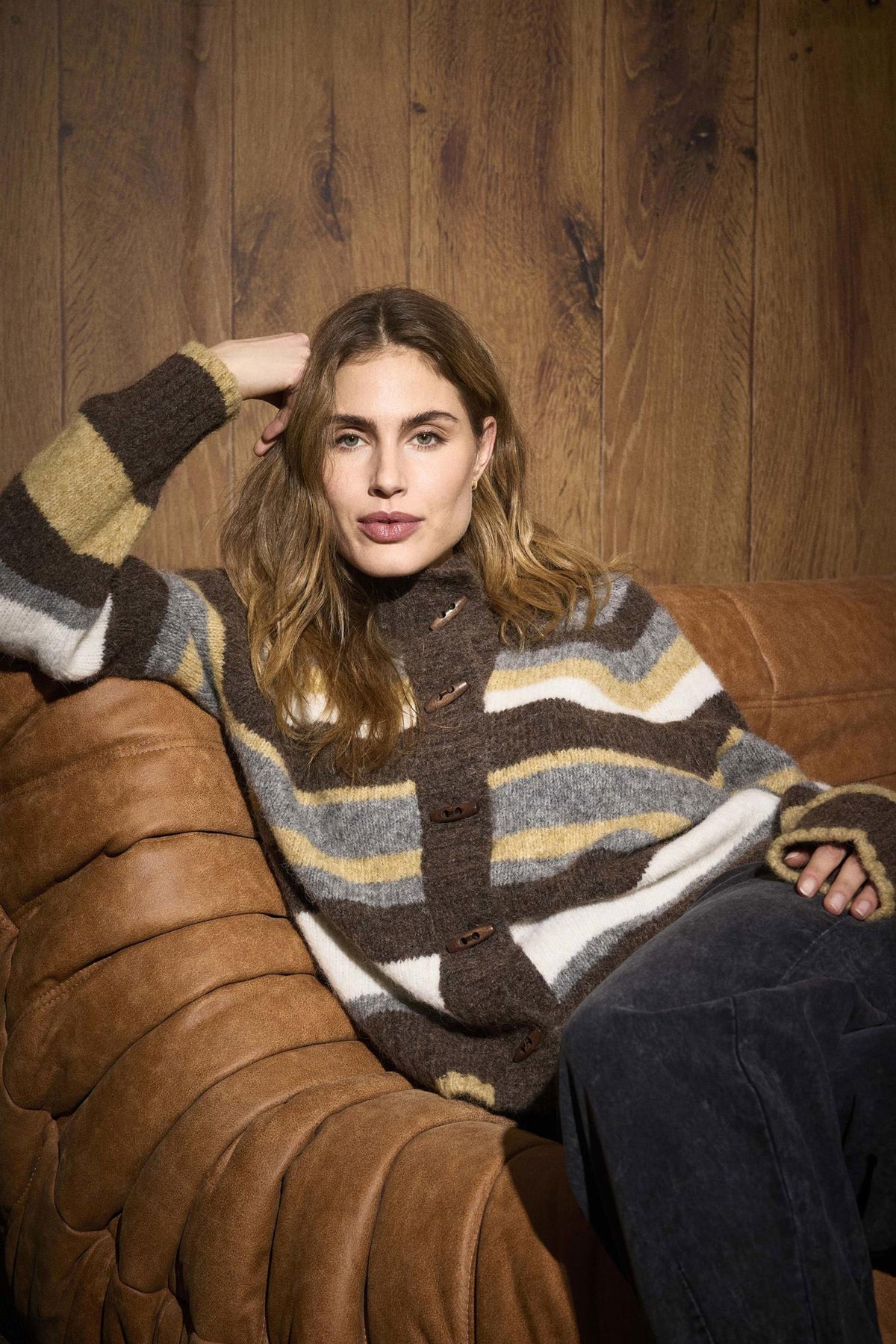 Pzgeorgie Cardigan Brun