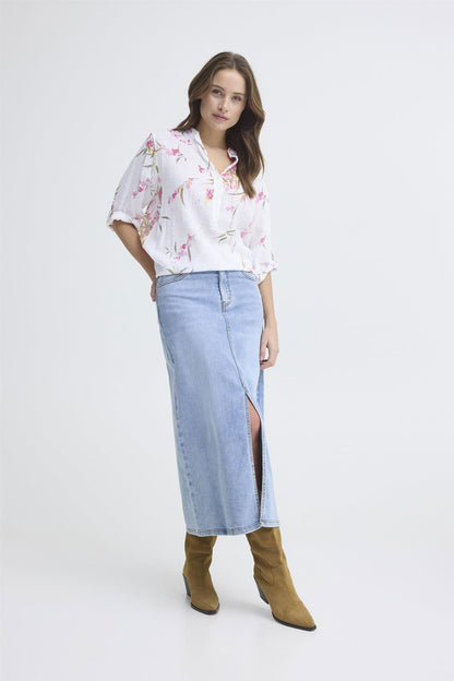 Sbalexa G Flo Blouse Hvit