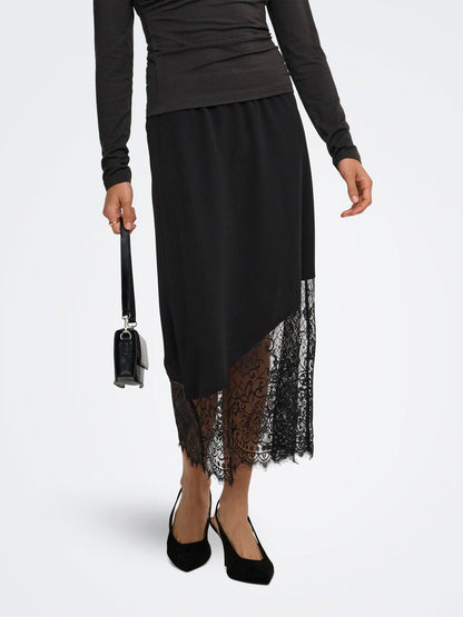 Jdygeggo Life Mix Lace Skirt Jrs Dia Sort