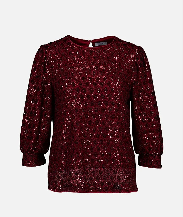 Maly Sequin Burgunder