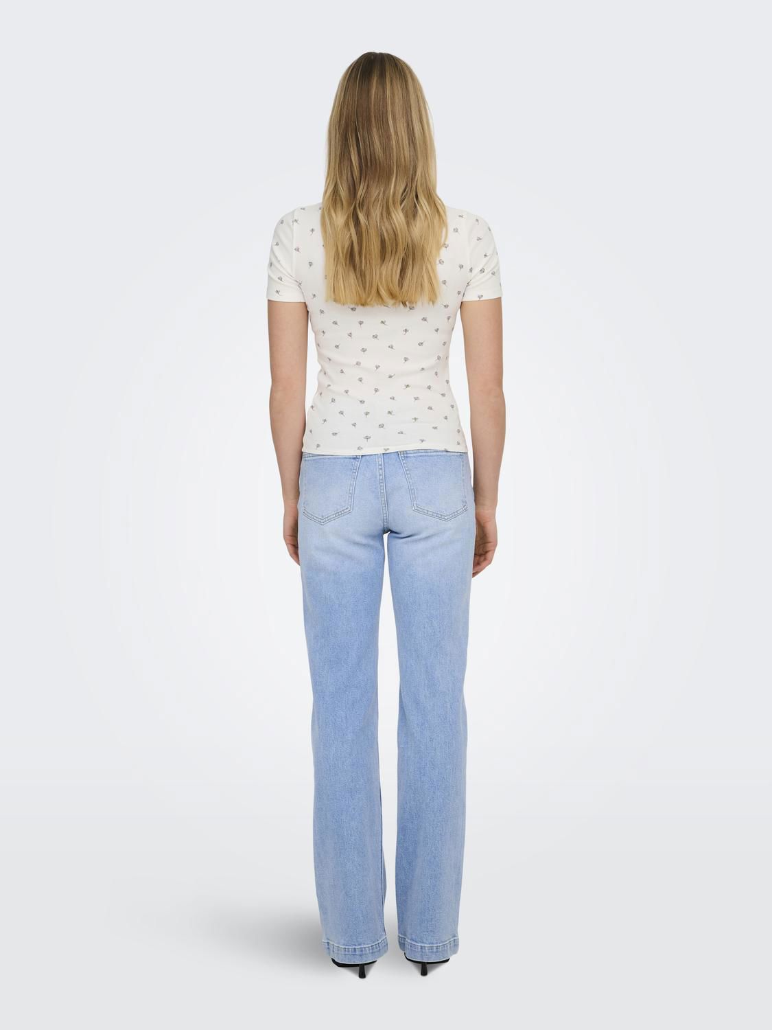 Jdylucky S/s O Neck Top Jrs Noos Hvit