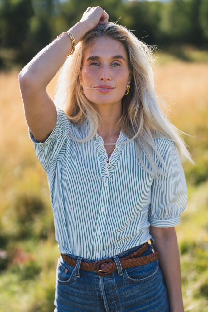 Rausida Maja 2/4 V Shirt Stp Grønn