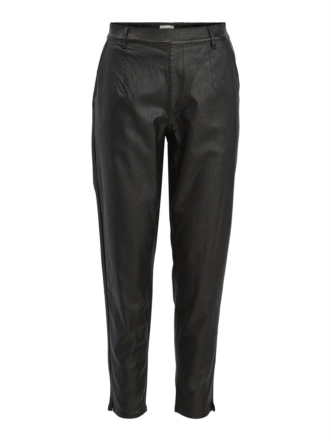 OBJBELLE LISA COATED PANT NOOS Svart