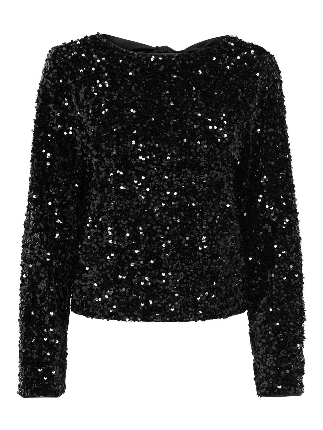 Onlconfidence L/s Sequin Bow Top Jrs Sort