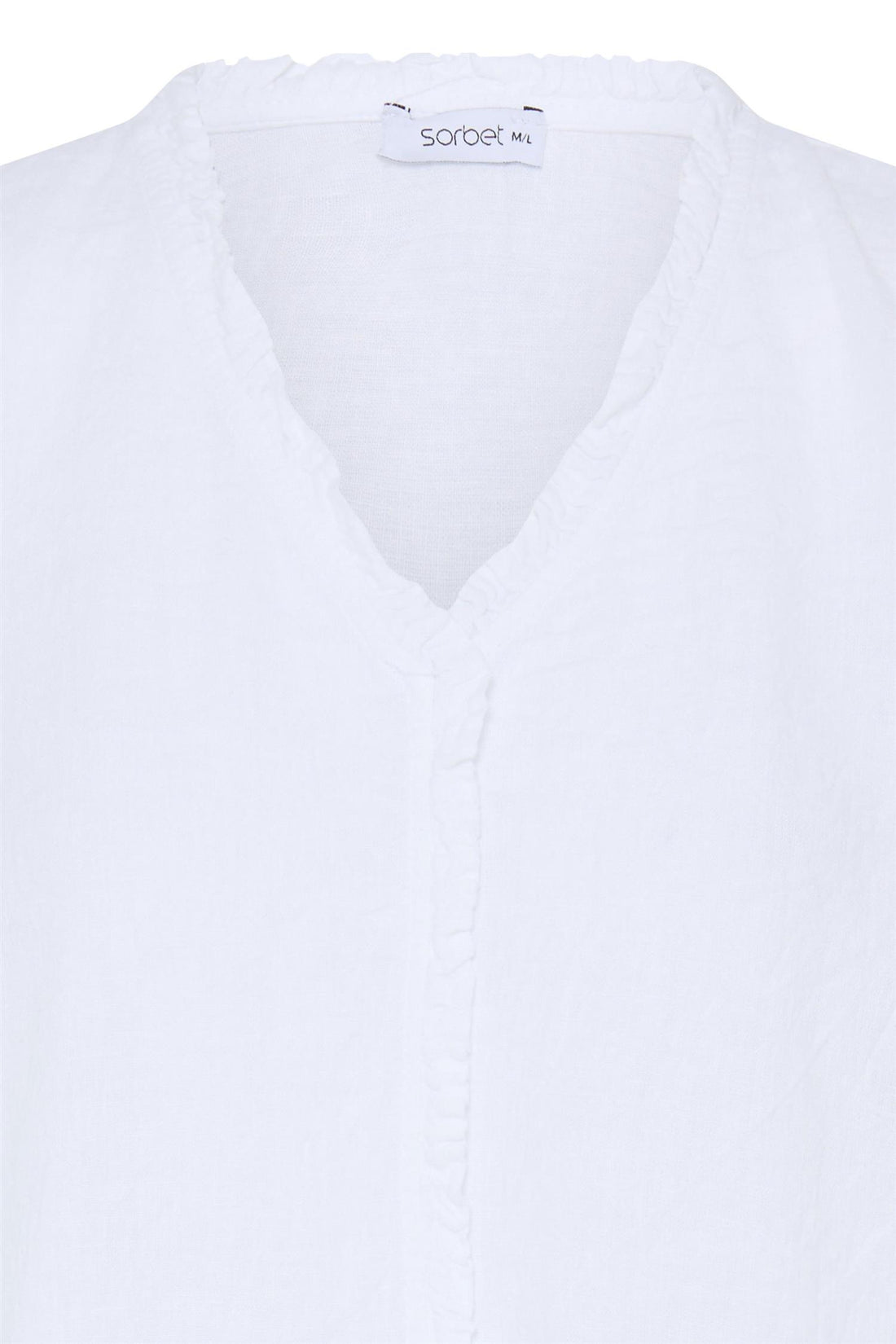 Sbfontanelle Ss Flounce Blouse Hvit