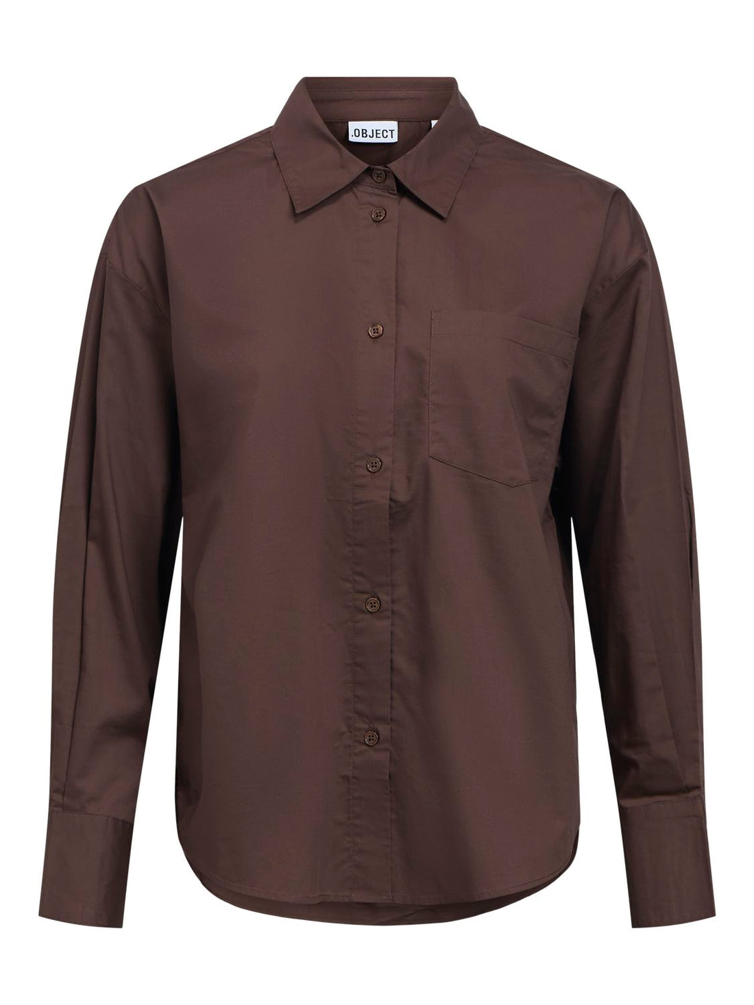 Objzila L/s Re Shirt Noos Brun