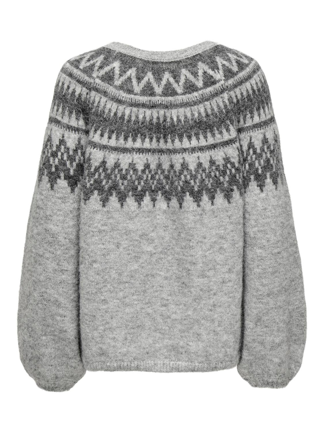 Onlreykja Ls O-Neck Knt Lysegrå