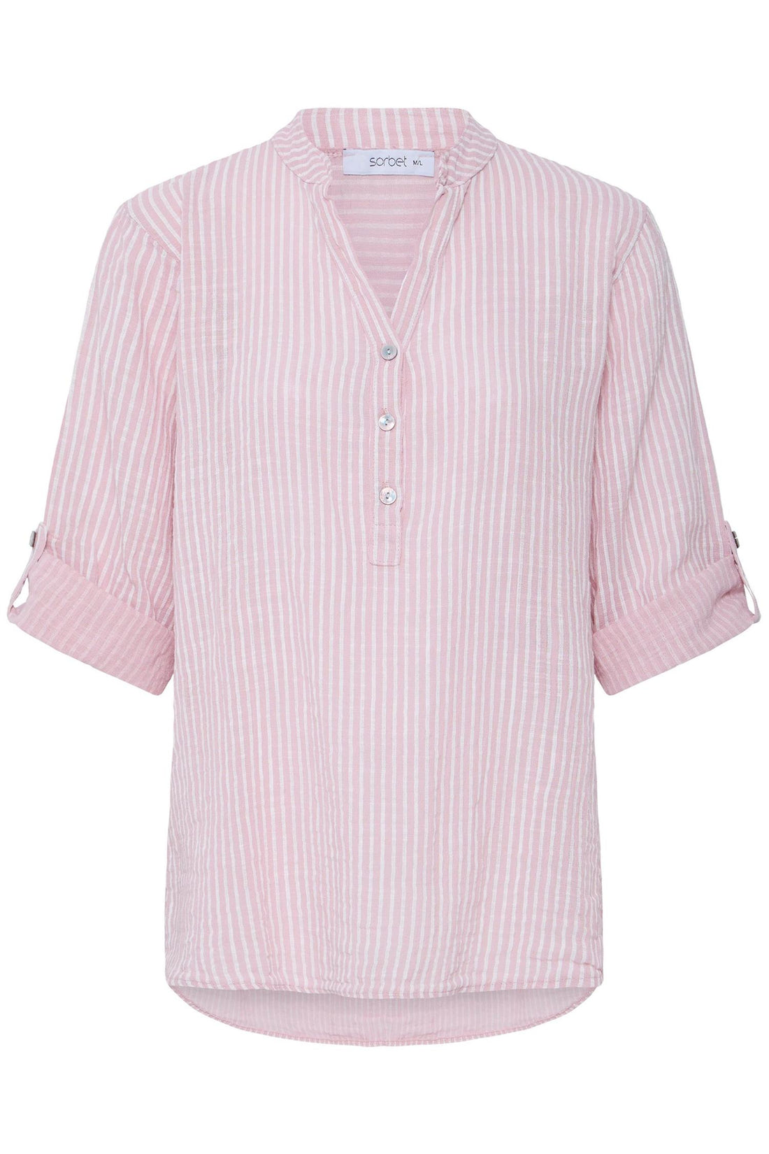Sbxalexa Stripe Blouse Beige