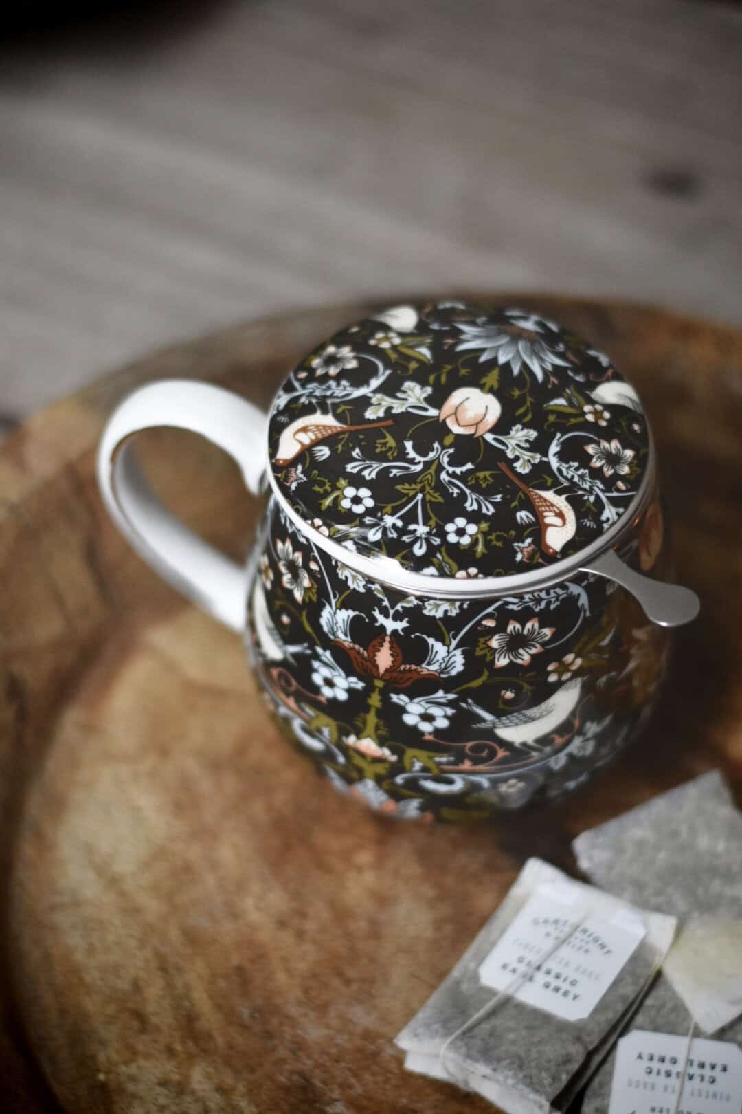 Krus M Lokk Og Sil Gaveeske Fugl/Blomst