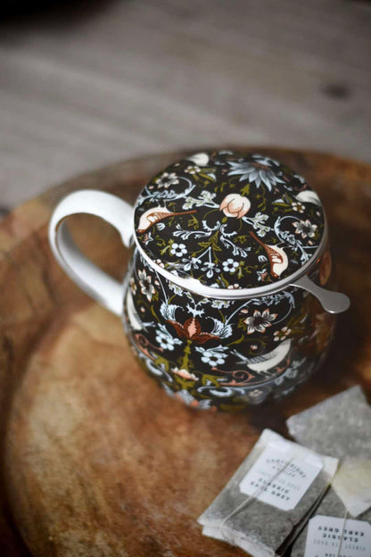 Krus M Lokk Og Sil Gaveeske Fugl/Blomst