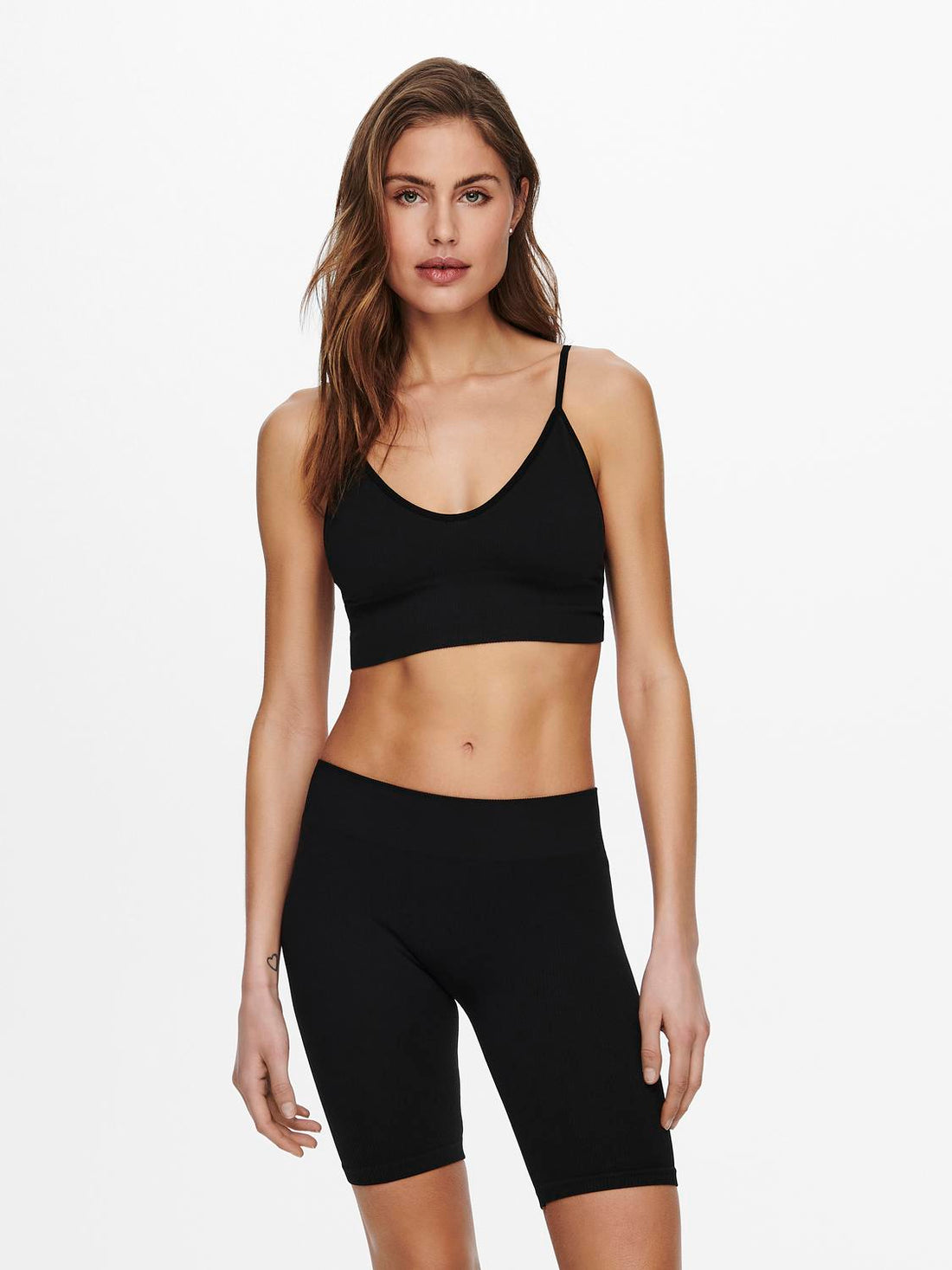 Onlvicky Rib Seamless Vneck Top Noos Acc Sort