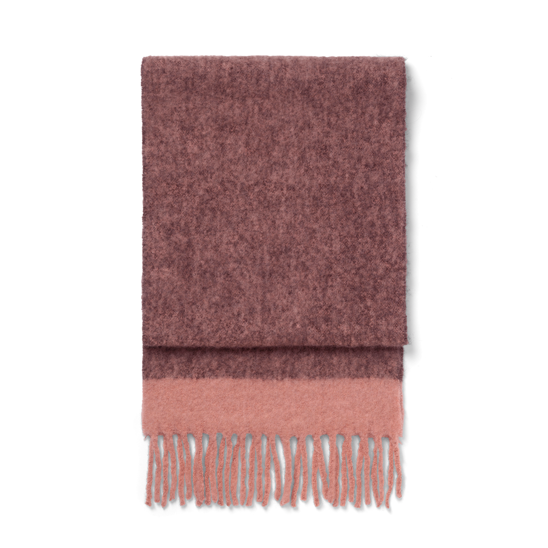 Day Lux Wool Block Scarf Brun