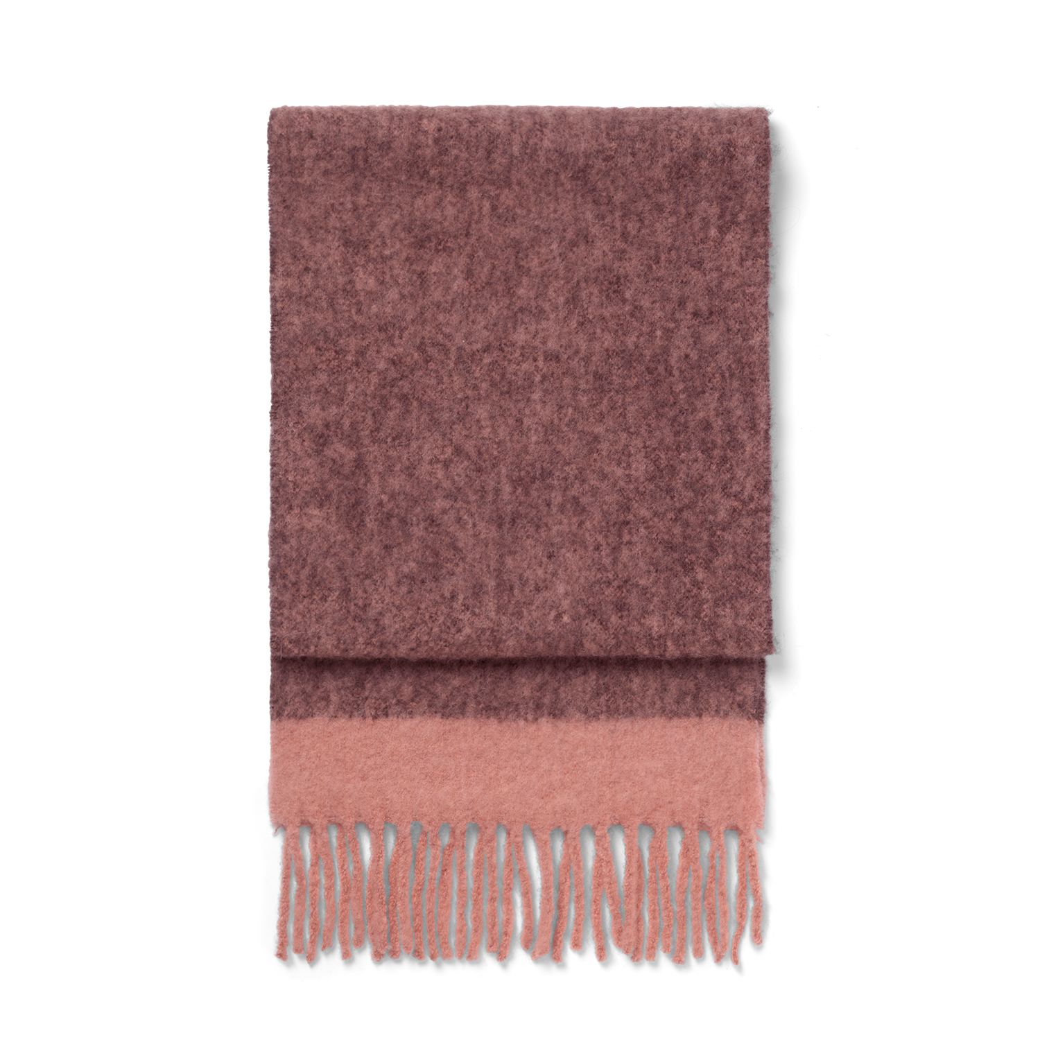 Day Lux Wool Block Scarf Brun