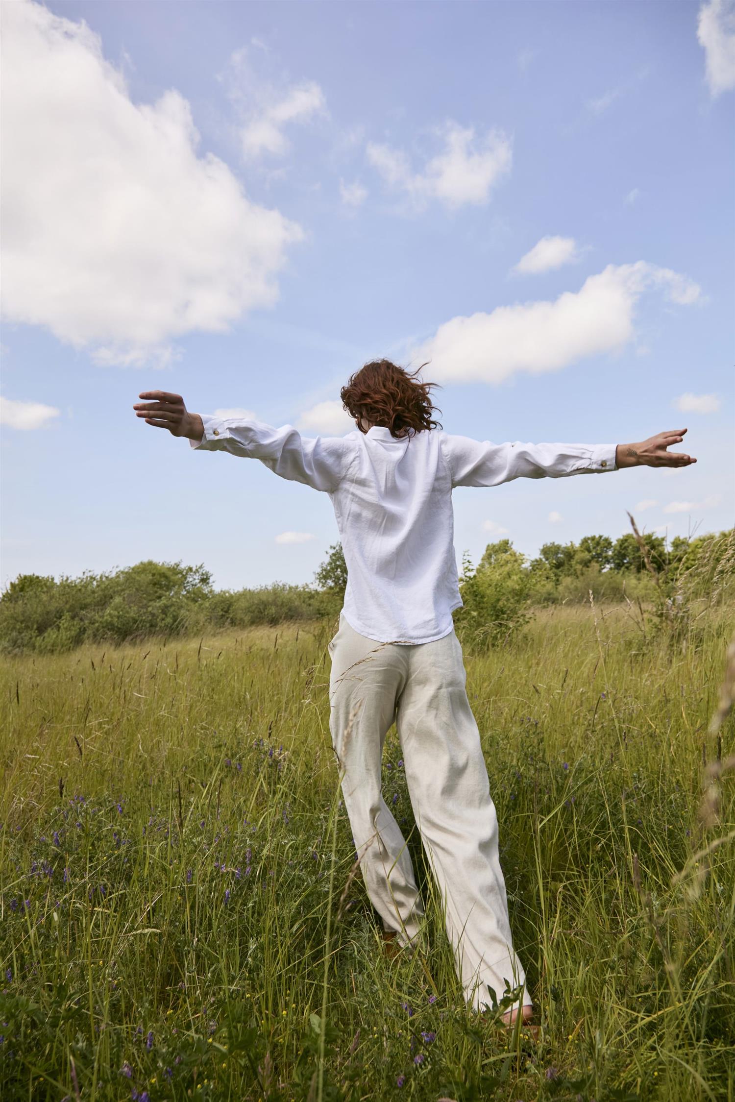Pzluca Pant Wide Leg Beige