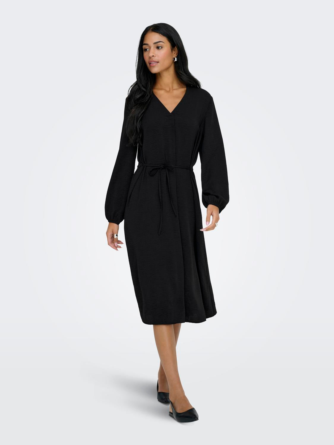 Jdydivya Life L/s Midi Dress Wvn Dia Sort