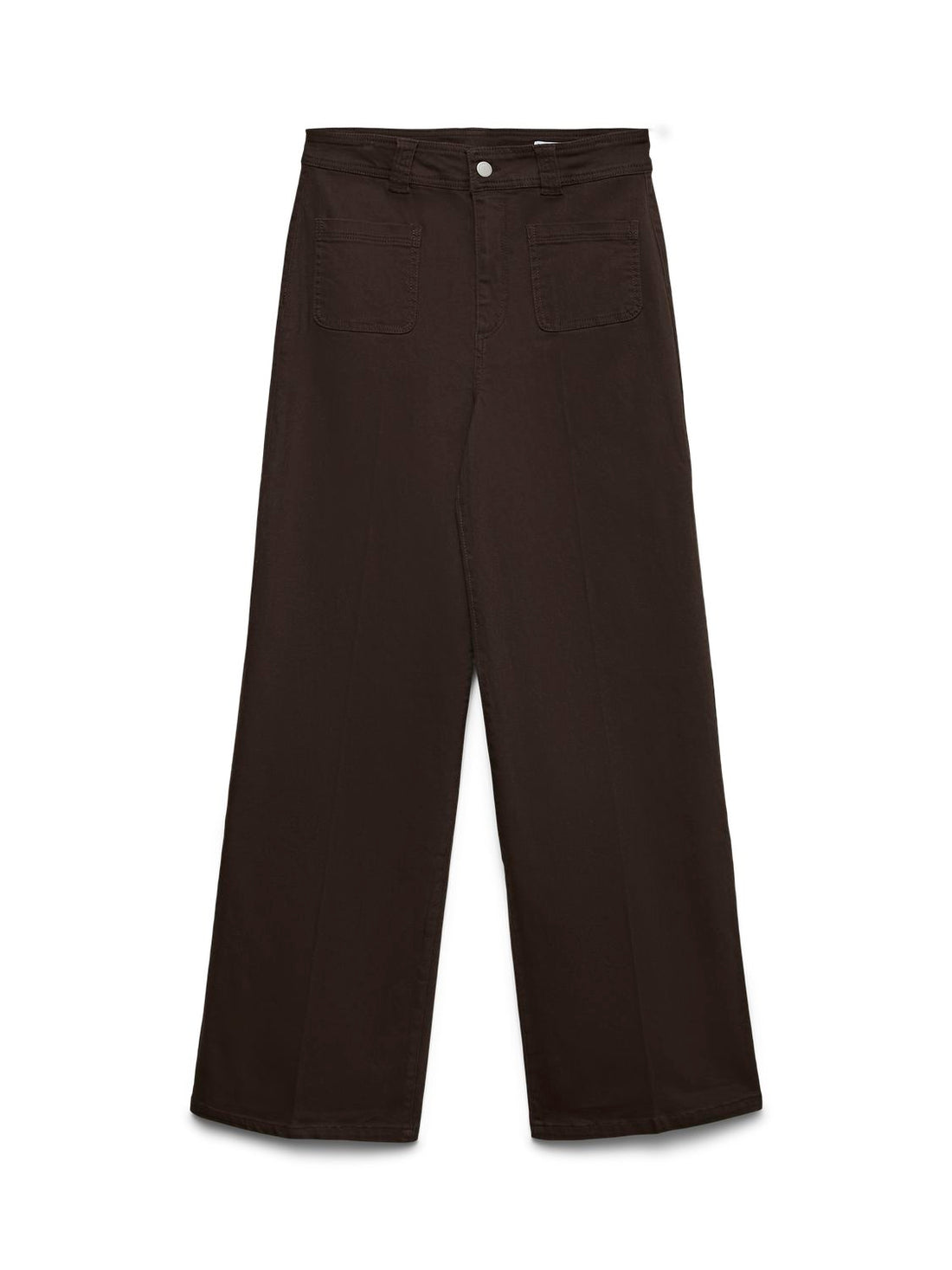 Vmtulle Larone Mr Col Wide Dnm Jeans Boo Brun