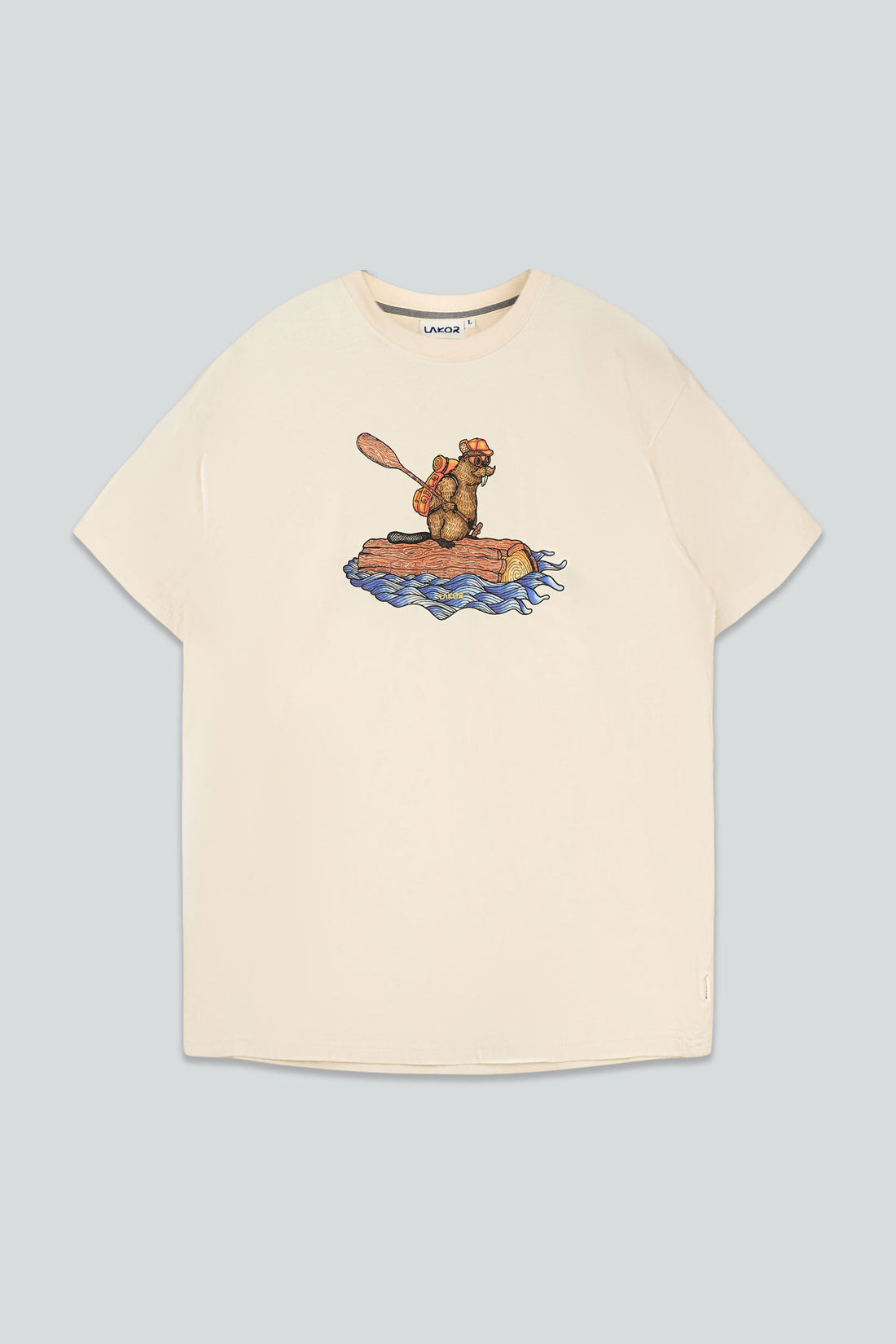 Beaver Rafting T-Shirt Grå