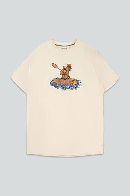 Beaver Rafting T-Shirt Grå